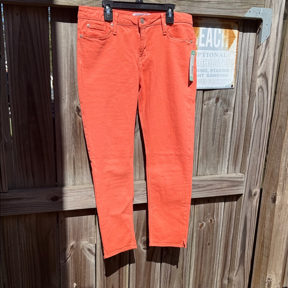 Just Black Bold Orange Pants